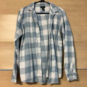 Forever 21 | Mens | Blue | White | Flannel | Long Sleeve | Medium